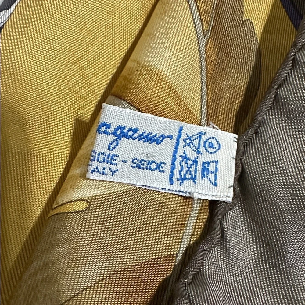 Salvatore Ferragamo Zebra Print Silk Scarf